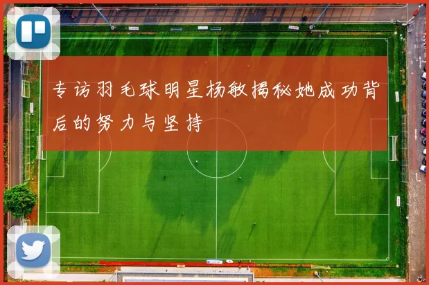 专访羽毛球明星杨敏揭秘她成功背后的努力与坚持