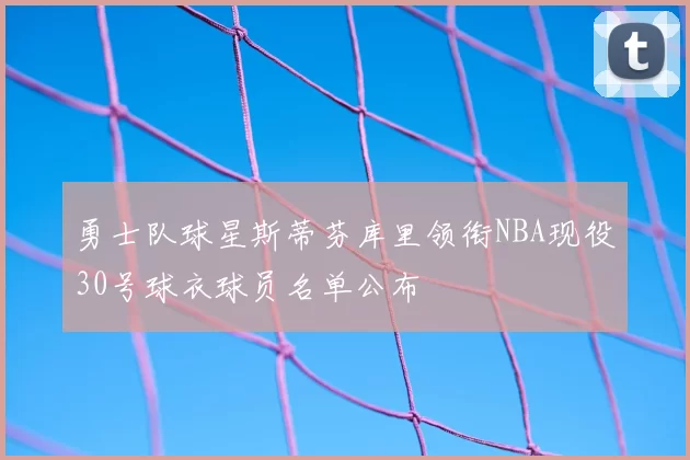 勇士队球星斯蒂芬库里领衔NBA现役30号球衣球员名单公布