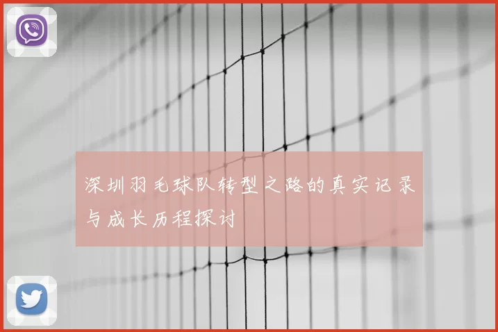 深圳羽毛球队转型之路的真实记录与成长历程探讨